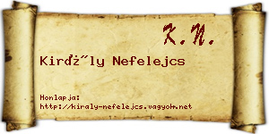 Király Nefelejcs névjegykártya